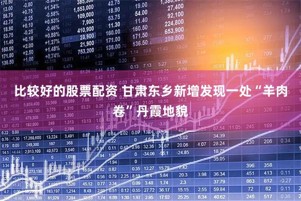 比较好的股票配资 甘肃东乡新增发现一处“羊肉卷”丹霞地貌